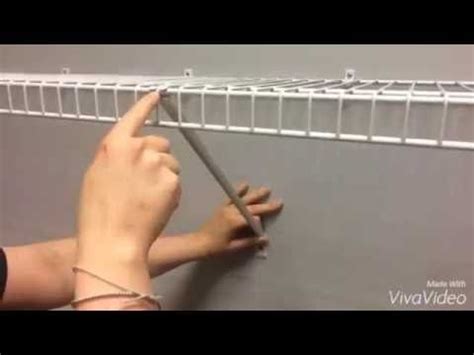 how to install rubbermaid fixed mount metal corner bracket|closetmaid installation support.